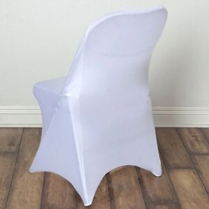 10 qty White Spandex Chair Covers